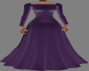 Purple Vent Long Gown