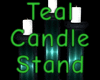 Teal Candle Stand