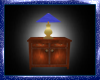 Night Stand w/Blue Lamp