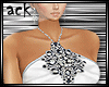 [ack] White Silver Dress