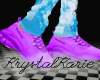 purple sneakers