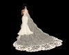 (KUK)wedding veil creme