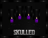 S* Wall Candles Purple