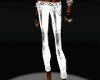 (P) White Leather Pants