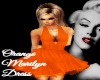 *S* Marilyn Orange Dress