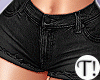 T! Black Denim Shorts