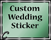 Custom Wedding Sticker
