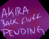 Akira Back Fluff