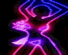 Twerking Girl Neon Frame