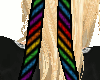 kids rainbow stripe bow