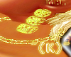 ~(K)~ Dice Earrings Gold