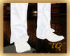 ~TQ~white leather boots