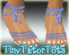 Blue Summer Sandals Flat