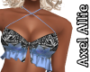 AA Blue Floral Zebra Top