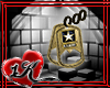 !!1K ARMY DOGTAG EARRING