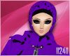 24:Purple Floral Hijab