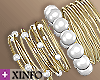 [I] Pearl Bangles -GoldR