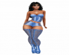 Blue sexy boots
