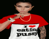 *Si* Red Eat Puss Top