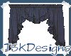 TSK-Blue Tiered Curtains