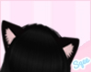 ~S~ Black kitty ears