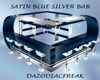 Satin Blue Silver Bar