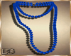 Blue pearl necklace