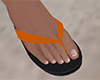 Orange Flip Flops 4 (M)