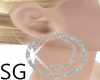 =LV= Silver earrings