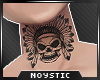 N: Skull Neck Tattoo [F]
