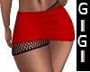 GM Net Band skirt red