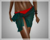 BOHO TURQ & RED SARONG