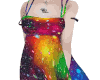 rainbow galaxy dress