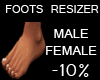 ♂ Foot -10% M/F