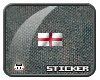 O" England Pixel Flag
