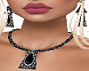 Black Earrings+ Necklace
