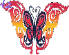 RedishTribal w/butterfly