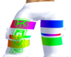 [NK] White Rainbow pants