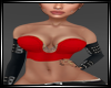 Denim Top Red