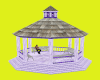 PURPLE/WH MARBLE GAZEBO