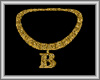 Letter B necklaces Male