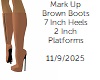 [BB] Mark Up Brown Boots