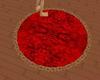 (SJ) Red Round Rug