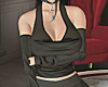 Black Silk  Sweater Top