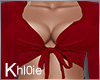 K red sexy tie up top RL