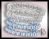 ^B^ Georgina bracelets