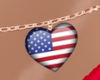 USA Heart Belly Chain V3