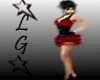 LG Vixen Dress Scarlet