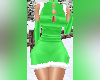 Santa Mini Dress Green