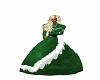 green xmas ball gown